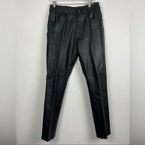 Harley Davidson Women’s Genuine Leather Riding Pants Size 32 EUC